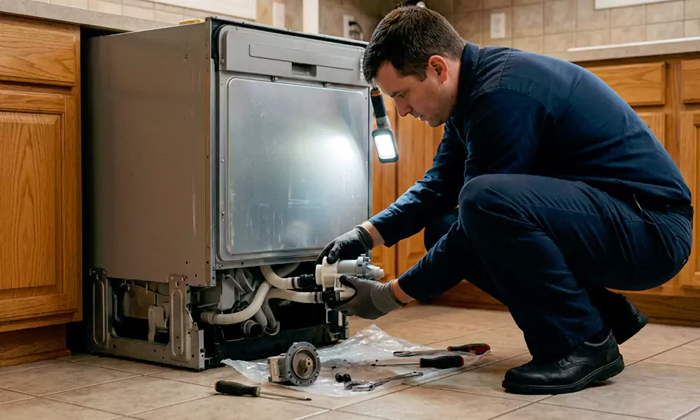 Dishwasher Pump Replacement in Wilmington, MA