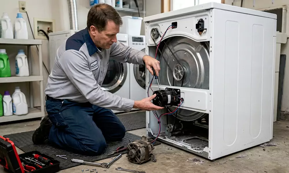 Dryer Motor Replacement in Wilmington, MA