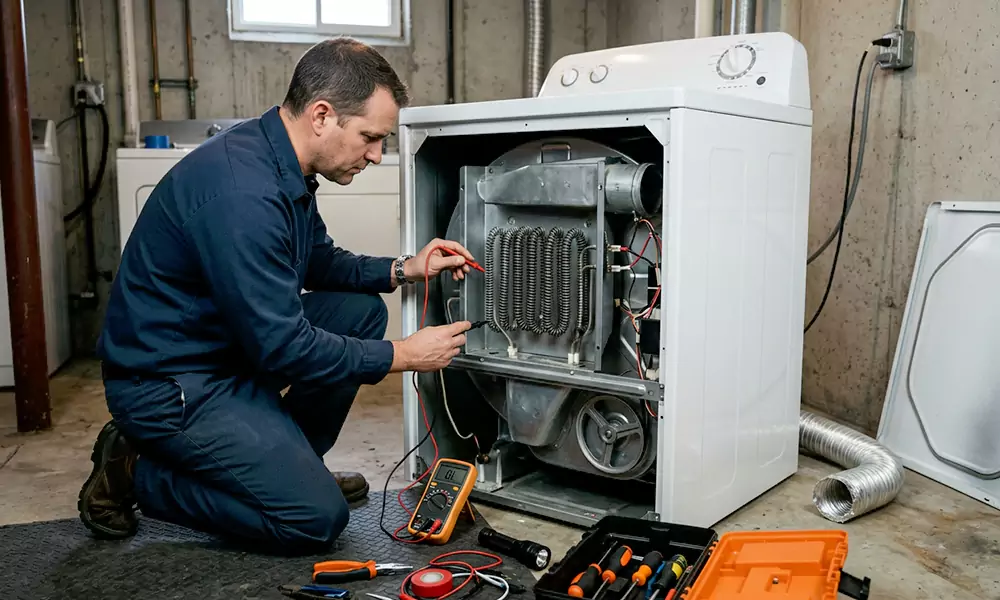 Dryer Not Heating Repair in Wilmington, MA