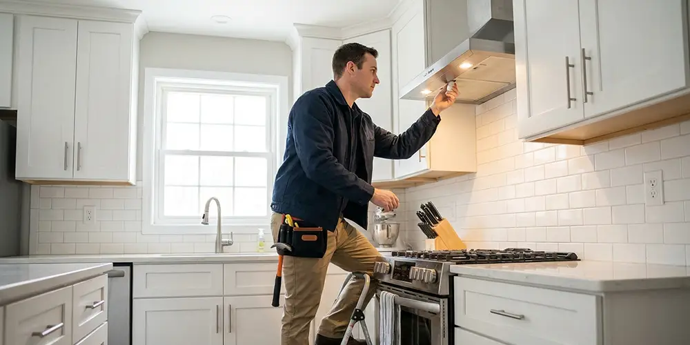 Range Hood Light Bulb Replacement in Wilmington, MA