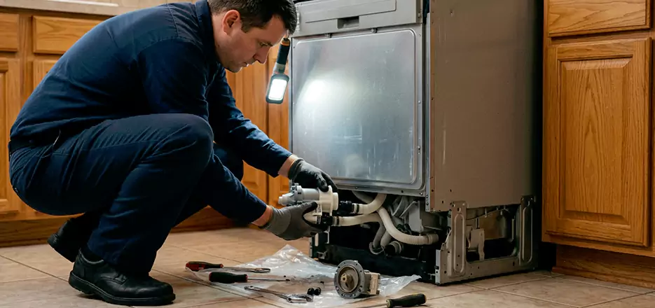 Dishwasher Drain Hose Repair in Wilmington