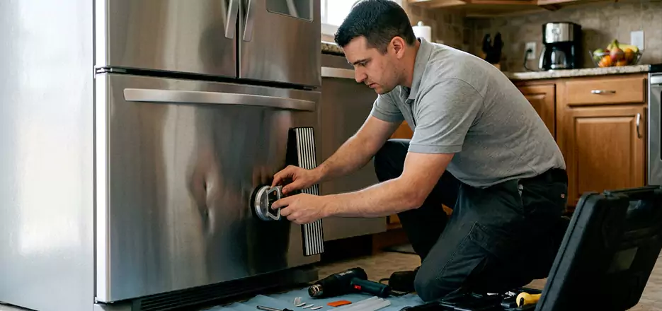 Refrigerator Panel Dent Repair in Wilmington